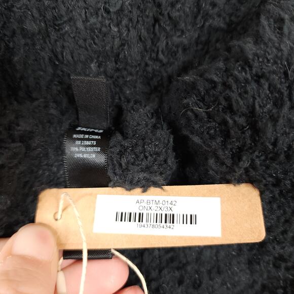 Skims Cozy Knit Bouclé Pants In Onyx Size 1X/2X - Picture 6 of 6